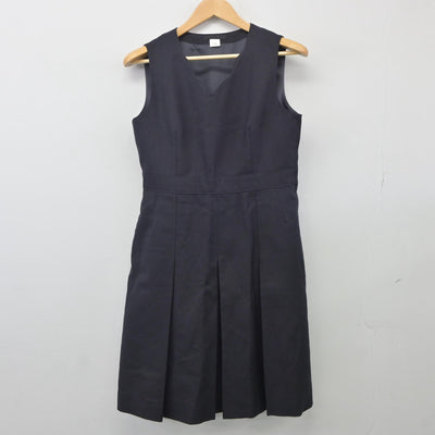 【中古】兵庫県 西宮甲山高等学校 女子制服 2点（ブレザー・ジャンパースカート）sf025405