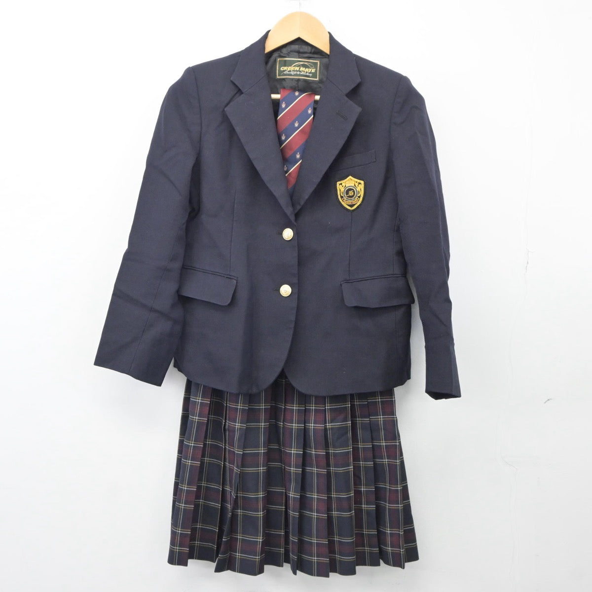 【中古】東京都 成立学園高等学校 女子制服 4点（ブレザー・スカート）sf025413