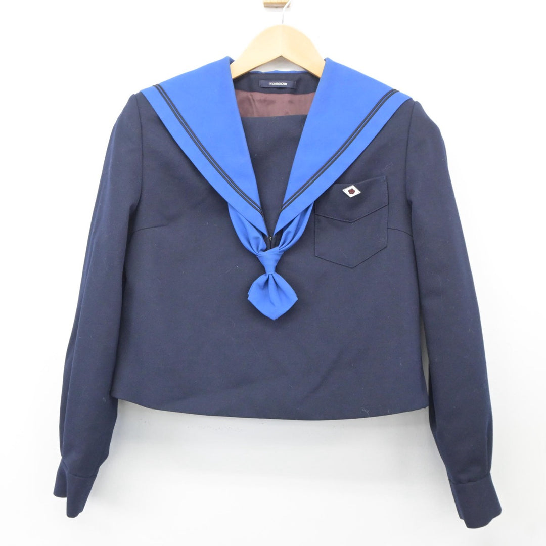 【中古制服】大阪府 夕陽丘高等学校 女子制服 4点（セーラー服・スカート）sf025424【リサイクル学生服】 | 中古制服通販パレイド