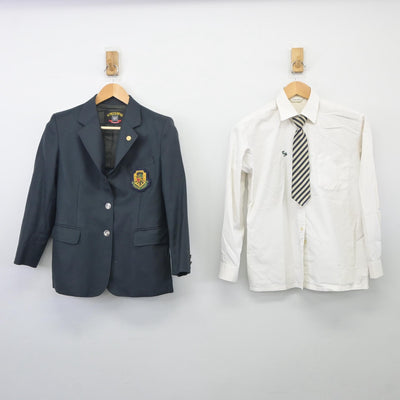 【中古】茨城県 つくば秀英高等学校 女子制服 5点（ブレザー・シャツ・スカート）sf025427