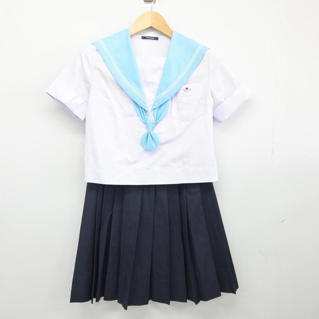 【中古制服】大阪府 夕陽丘高等学校 女子制服 4点（セーラー服・スカート）sf025430【リサイクル学生服】 | 中古制服通販パレイド