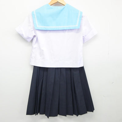 【中古】大阪府 夕陽丘高等学校 女子制服 4点（セーラー服・スカート）sf025430