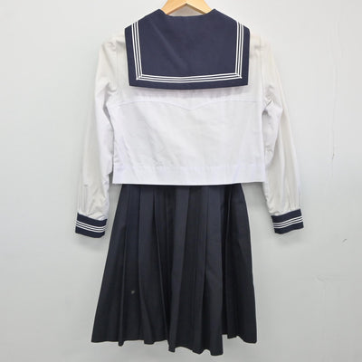 【中古】東京都 豊島岡女子学園高等学校 女子制服 2点（セーラー服・スカート）sf025436