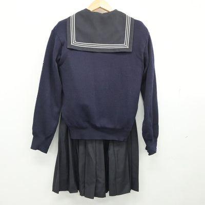 【中古】東京都 豊島岡女子学園高等学校 女子制服 4点（セーラー服・ニット・スカート）sf025437