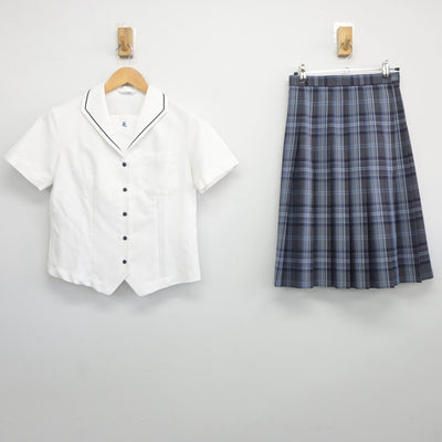 【中古】東京都 東洋大学京北高等学校 女子制服 2点（シャツ・スカート）sf025446