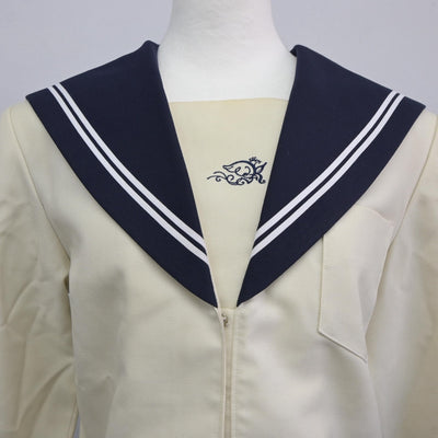 【中古】和歌山県 開智高等学校 女子制服 2点（セーラー服・スカート）sf025455