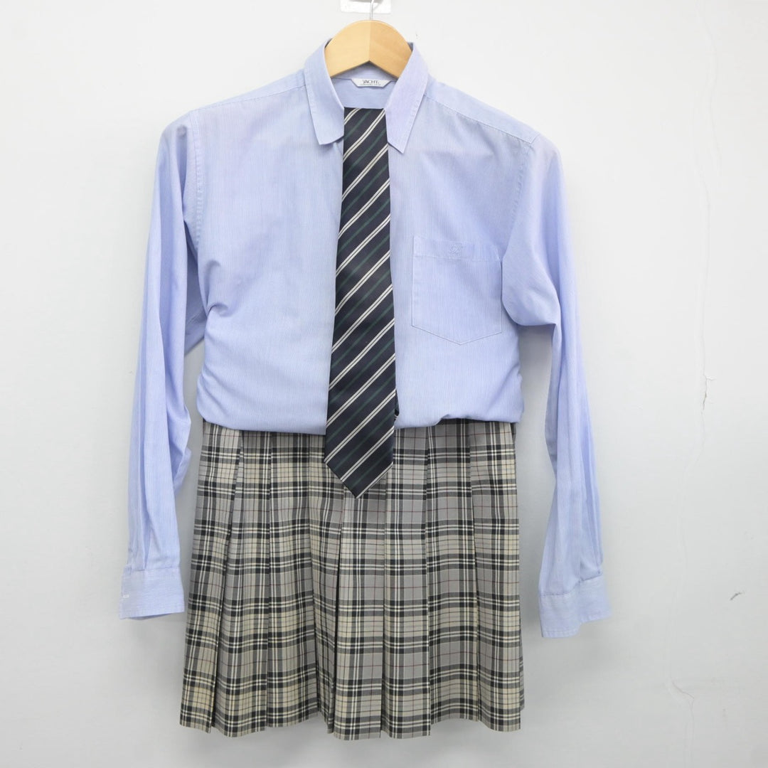 【中古制服】茨城県 霞ヶ浦高等学校 女子制服 3点（シャツ・スカート）sf025459【リサイクル学生服】 | 中古制服通販パレイド