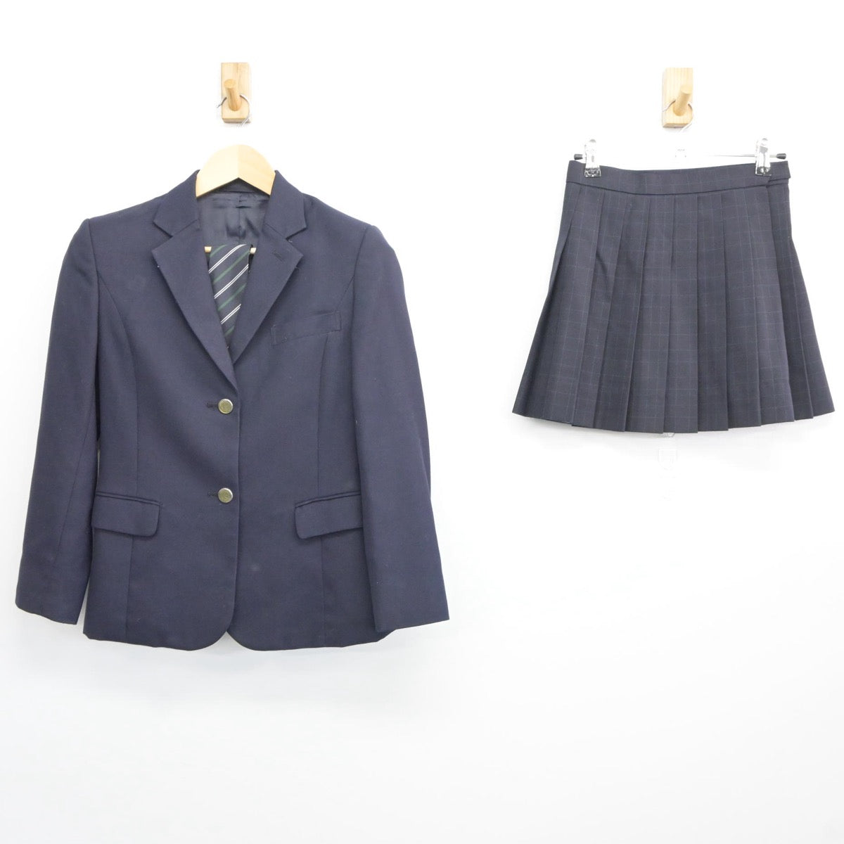 【中古】神奈川県 港北高等学校 女子制服 3点（ブレザー・スカート）sf025463