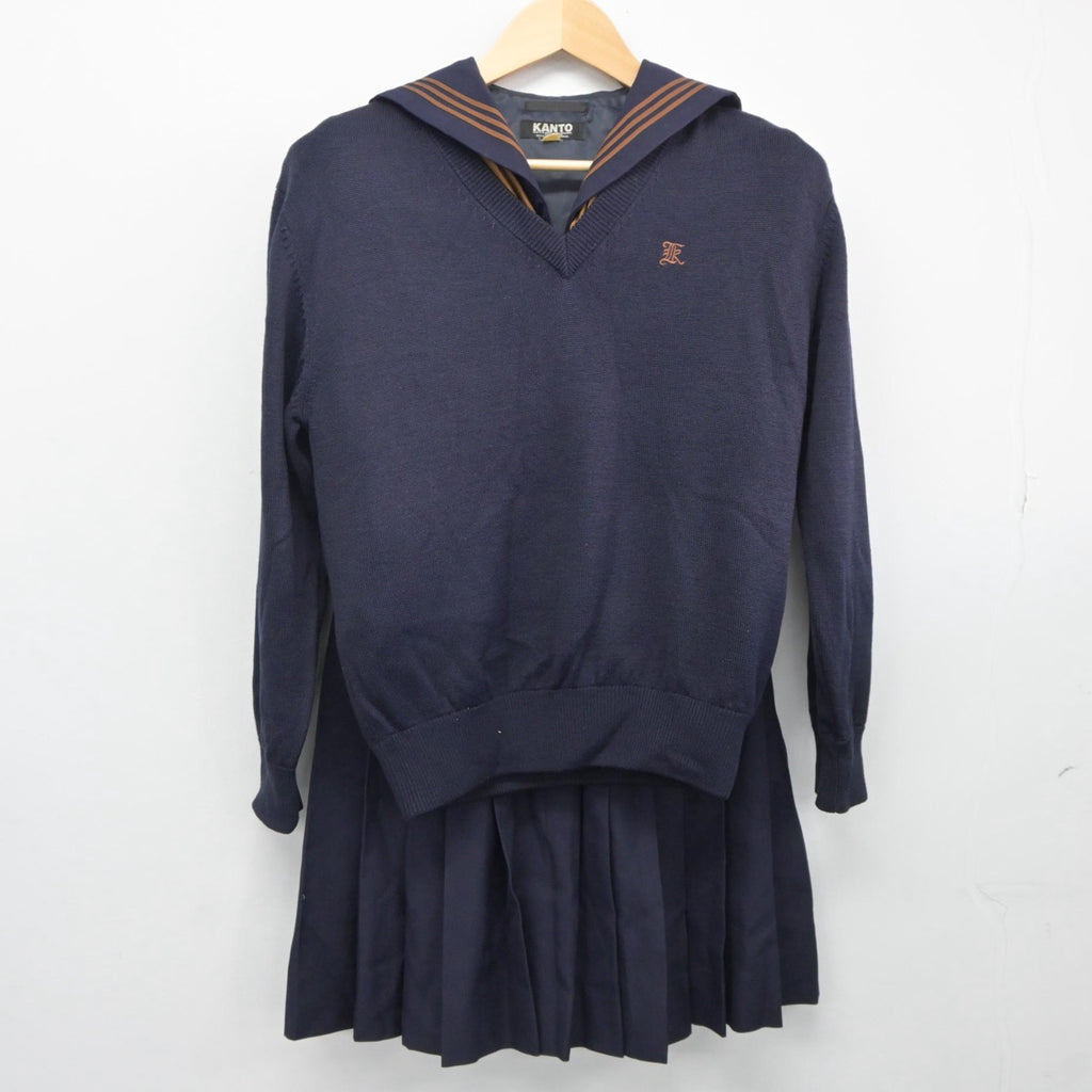 【中古制服】東京都 関東国際高等学校 女子制服 5点（セーラー服・ニット・スカート）sf025468【リサイクル学生服】 | 中古制服通販パレイド