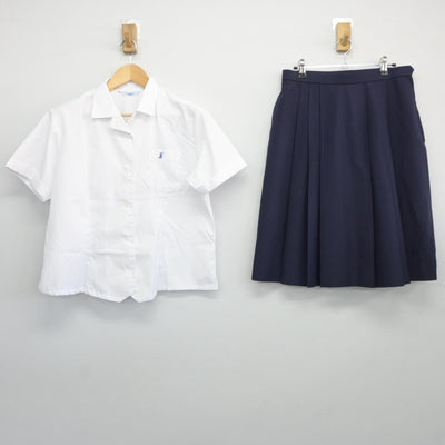 【中古】静岡県 静岡農業高等学校 女子制服 2点（シャツ・スカート）sf025470