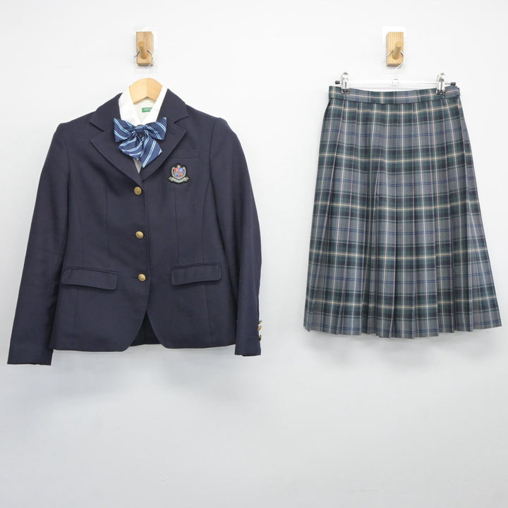 【中古】大阪府 城南学園高等学校 女子制服 4点（ブレザー・シャツ・スカート）sf025471