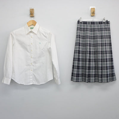 【中古】大阪府 城南学園高等学校 女子制服 2点（シャツ・スカート）sf025472