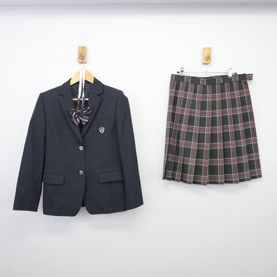 【中古】埼玉県 日高高等学校 女子制服 4点（ブレザー・スカート）sf025484