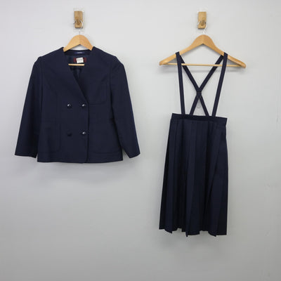 【中古】青森県 佃中学校 女子制服 2点（ブレザー・スカート）sf025490