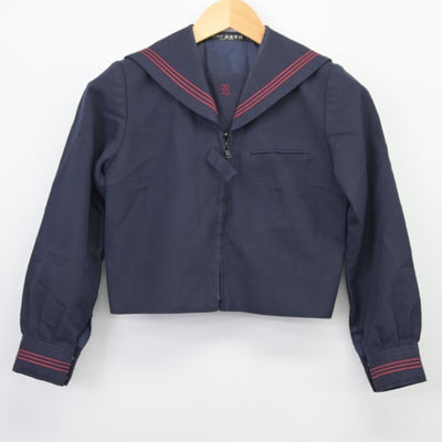 【中古】東京都 墨田区立両国中学校 女子制服 2点（セーラー服・ジャンパースカート）sf025492