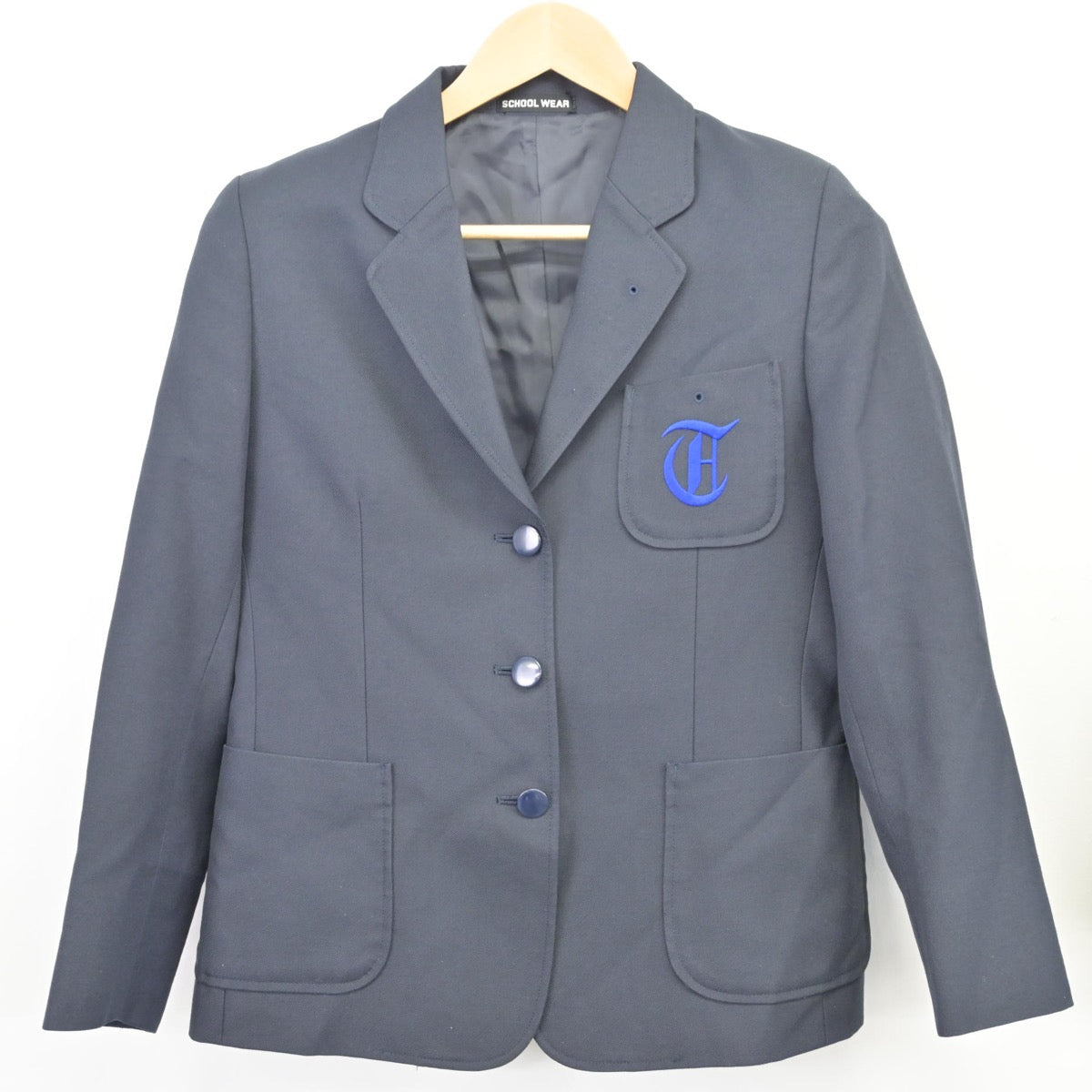 【中古】東京都 つくし野中学校 女子制服 2点（ブレザー・スカート）sf025502