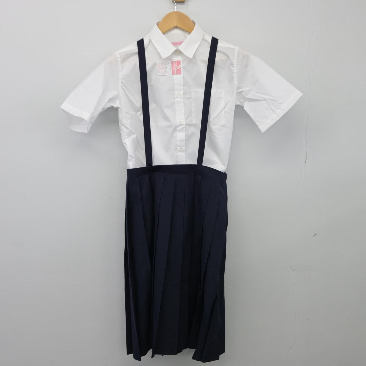 【中古】東京都 つくし野中学校 女子制服 3点（ベスト・シャツ・スカート）sf025503