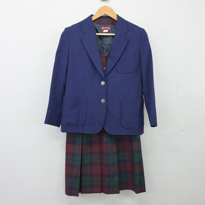 【中古】宮城県 東華中学校 女子制服 4点（ブレザー・ベスト・スカート）sf025507