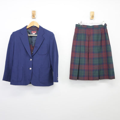 【中古】宮城県 東華中学校 女子制服 4点（ブレザー・ベスト・スカート）sf025507