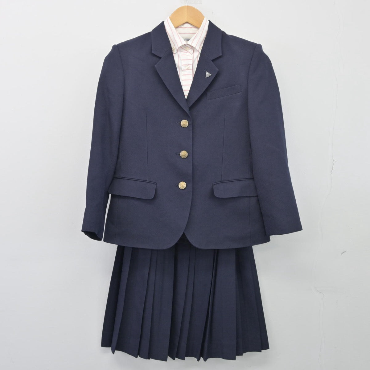 【中古】広島県 井口高等学校 女子制服 3点（ブレザー・シャツ・スカート）sf025515