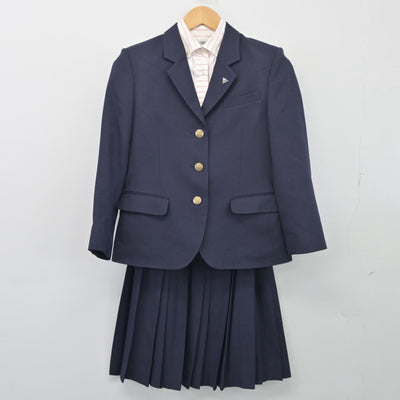 【中古】広島県 井口高等学校 女子制服 3点（ブレザー・シャツ・スカート）sf025515