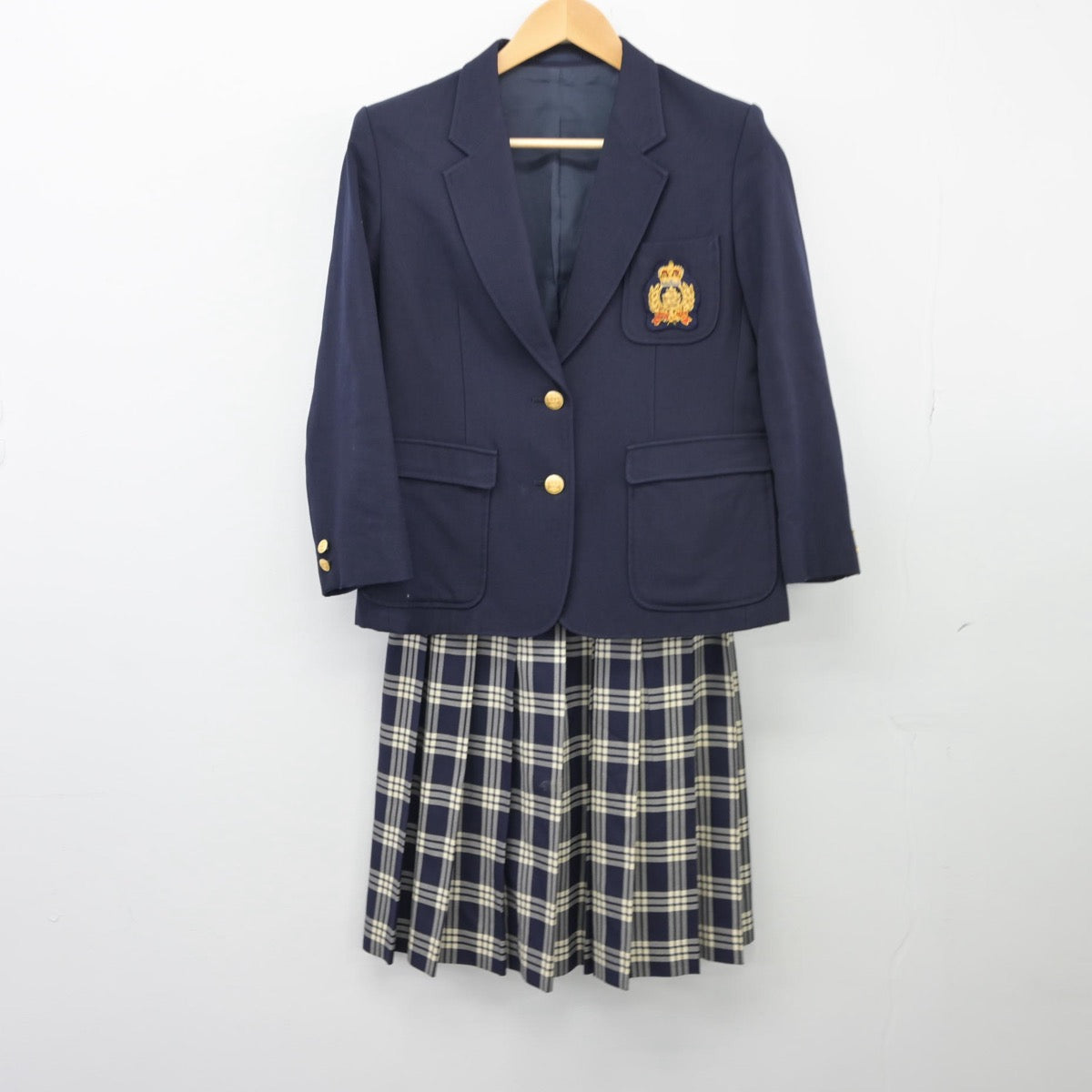 【中古】千葉県 流通経済大学附属柏高等学校 女子制服 3点（ブレザー・スカート）sf025519