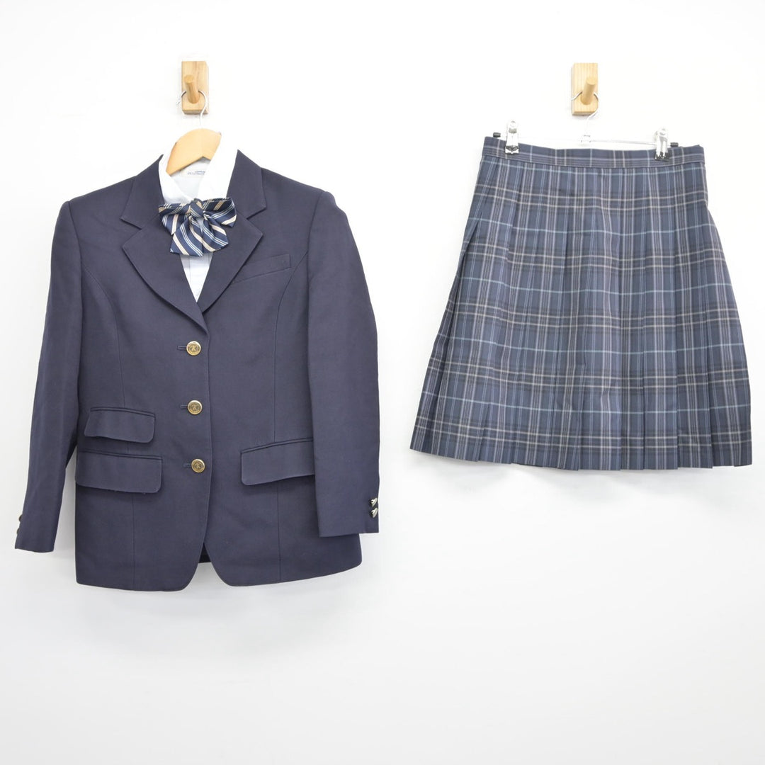 冬休み期間中値下げ‼︎ 制服 ブレザー、スカート、シャツ 中古制服】千葉県 日本体育大学柏高等学校 女子制服 4点