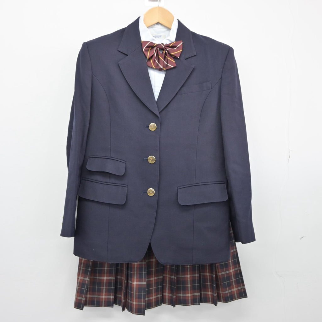 【中古】千葉県 日本体育大学柏高等学校 女子制服 4点（ブレザー・シャツ・スカート）sf025546