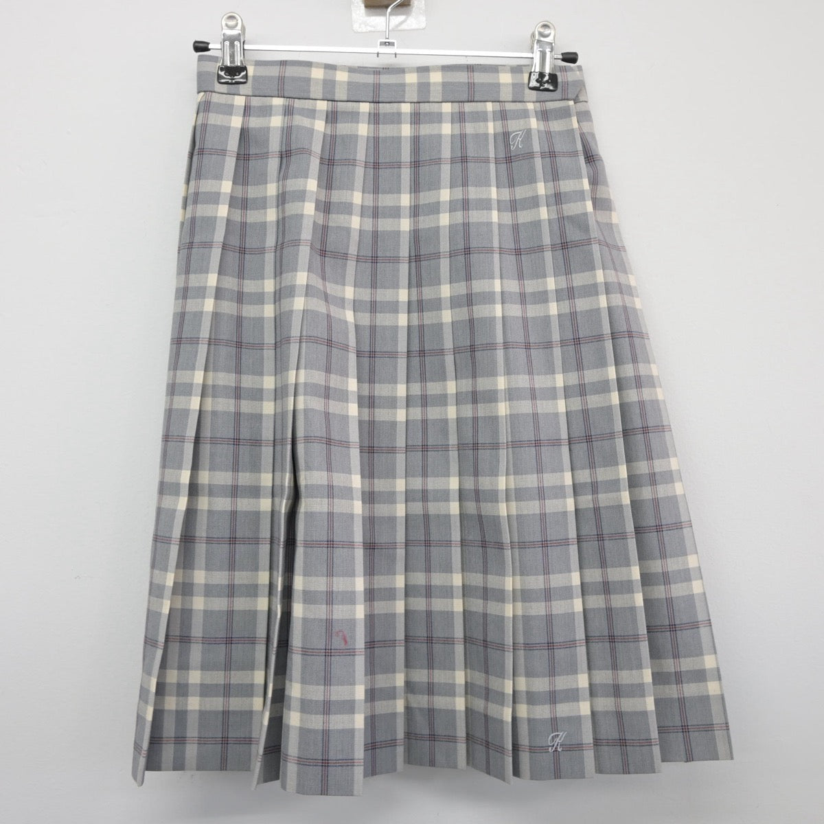 【中古】千葉県 日本体育大学柏高等学校 女子制服 4点（シャツ・ニットベスト・スカート）sf025547