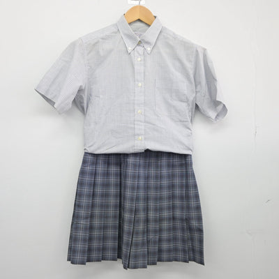 【中古】千葉県 日本体育大学柏高等学校 女子制服 3点（シャツ・シャツ・スカート）sf025549