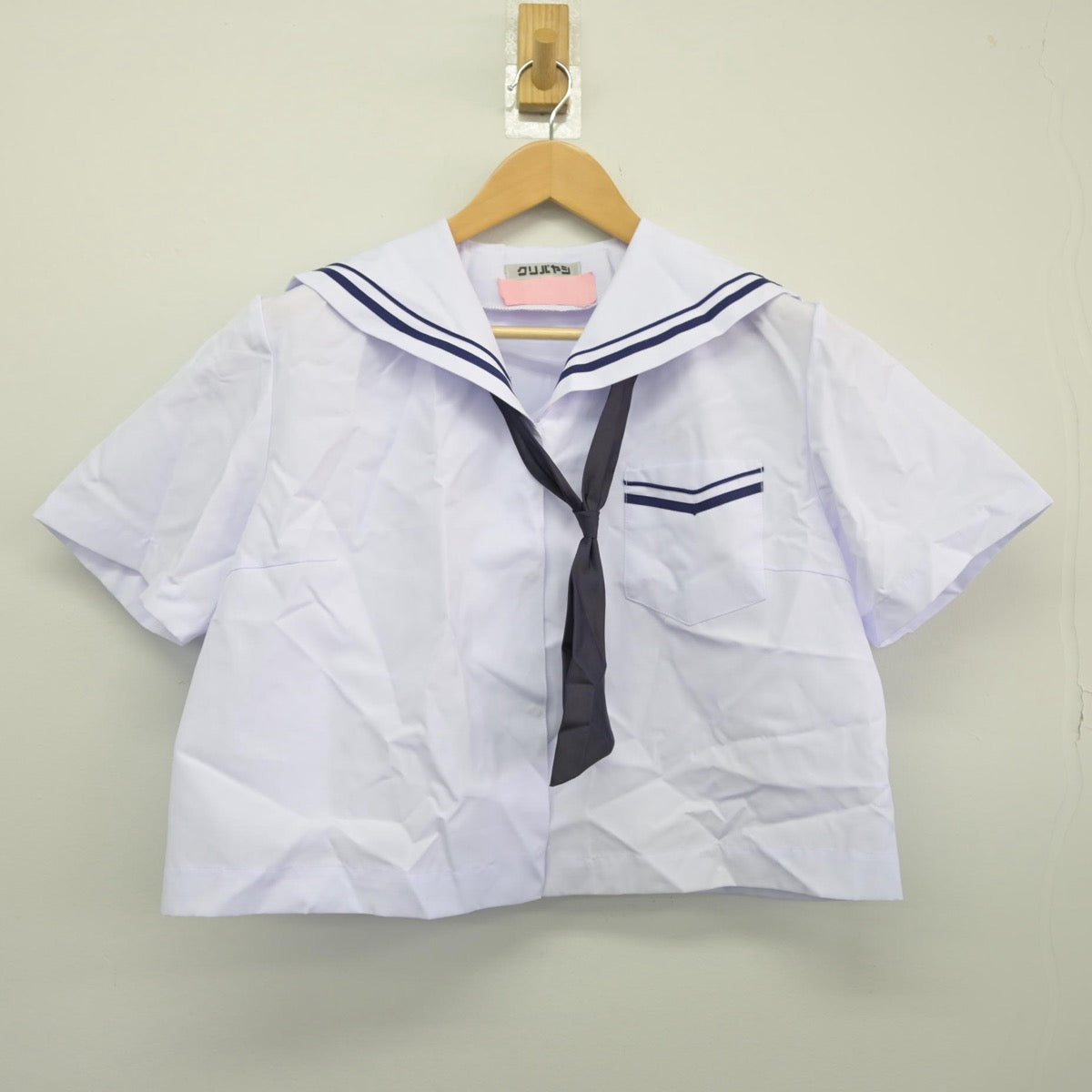 【中古】静岡県 江西中学校 女子制服 3点（セーラー服・スカート）sf025550