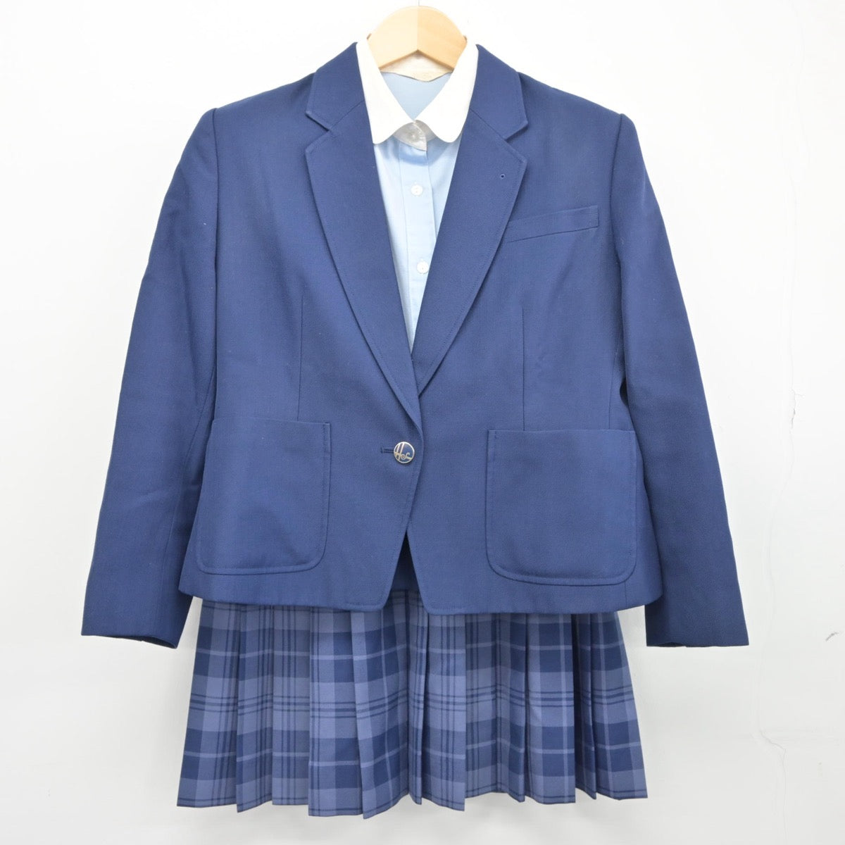 【中古】神奈川県 秦野曽屋高等学校 女子制服 4点（ブレザー・シャツ・スカート）sf025554