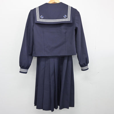 【中古】千葉県 和洋国府台女子高等学校 女子制服 3点（セーラー服・スカート）sf025556