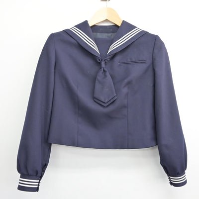 【中古】千葉県 和洋国府台女子高等学校 女子制服 3点（セーラー服・スカート）sf025556