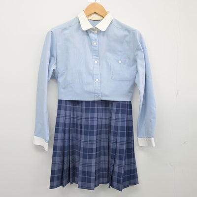 【中古】神奈川県 秦野曽屋高等学校 女子制服 2点（シャツ・スカート）sf025560