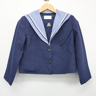 【中古】千葉県 貝塚中学校 女子制服 2点（セーラー服・スカート）sf025564