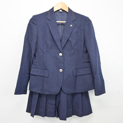 【中古】広島県 広島なぎさ高等学校 女子制服 2点（ブレザー・スカート）sf025565