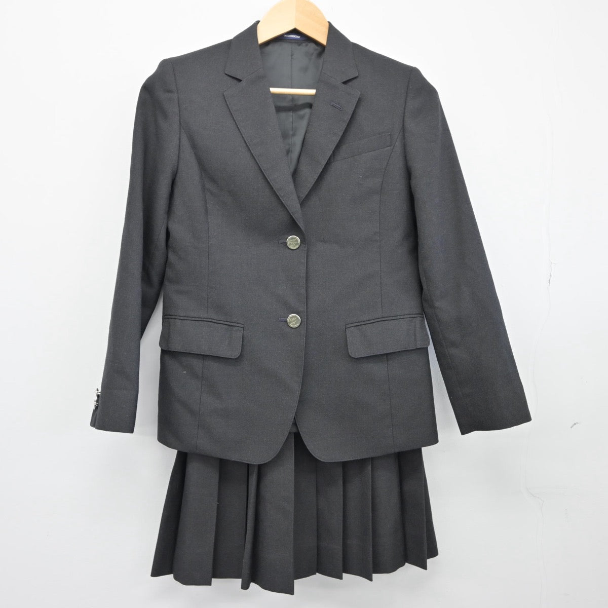 【中古】大阪府 三島高等学校 女子制服 2点（ブレザー・スカート）sf025566