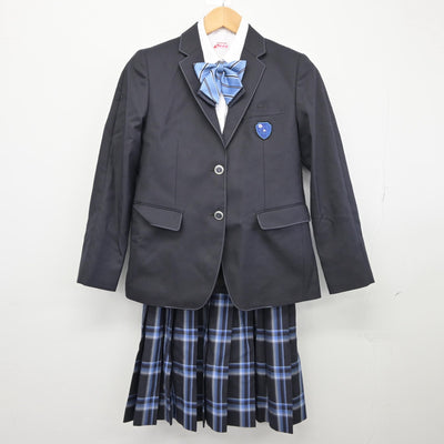 【中古】北海道 屯田中央中学校 女子制服 4点（ブレザー・シャツ・スカート）sf025569