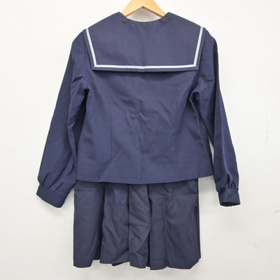 【中古】石川県 辰巳ヶ丘高等学校 女子制服 2点（セーラー服・スカート）sf025575