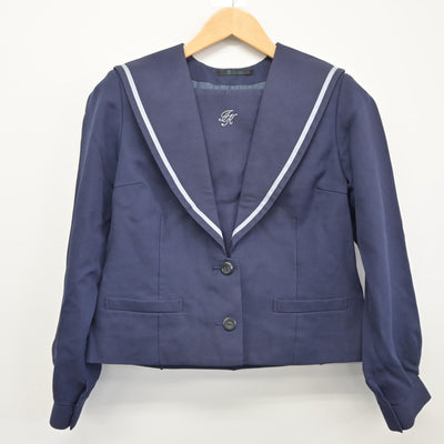 【中古】石川県 辰巳ヶ丘高等学校 女子制服 2点（セーラー服・スカート）sf025575