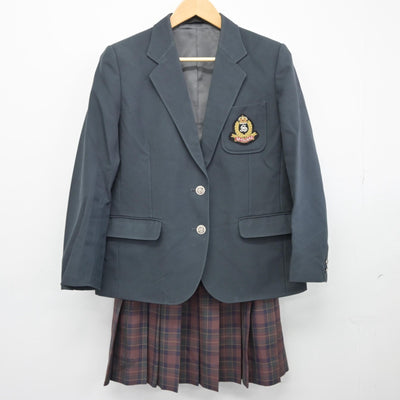 【中古】北海道 札苗中学校 女子制服 3点（ブレザー・ベスト・スカート）sf025581