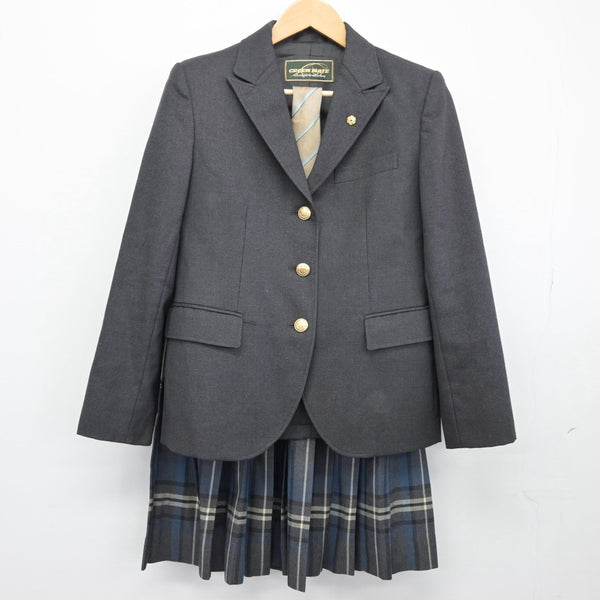 中古制服】東京都 三田高等学校 女子制服 3点（ブレザー