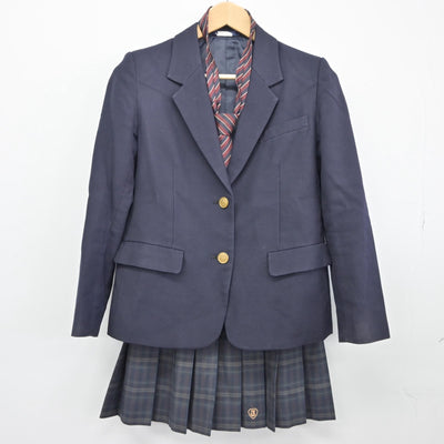 【中古】東京都 豊島高等学校 女子制服 3点（ブレザー・スカート）sf025598