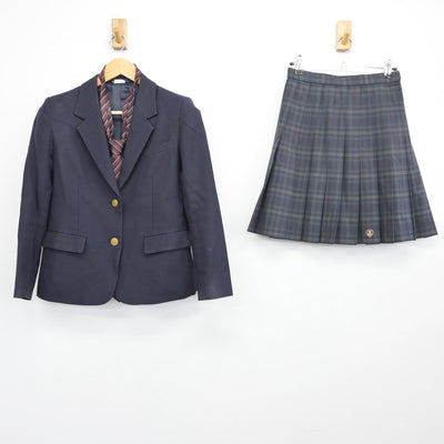 【中古】東京都 豊島高等学校 女子制服 3点（ブレザー・スカート）sf025598