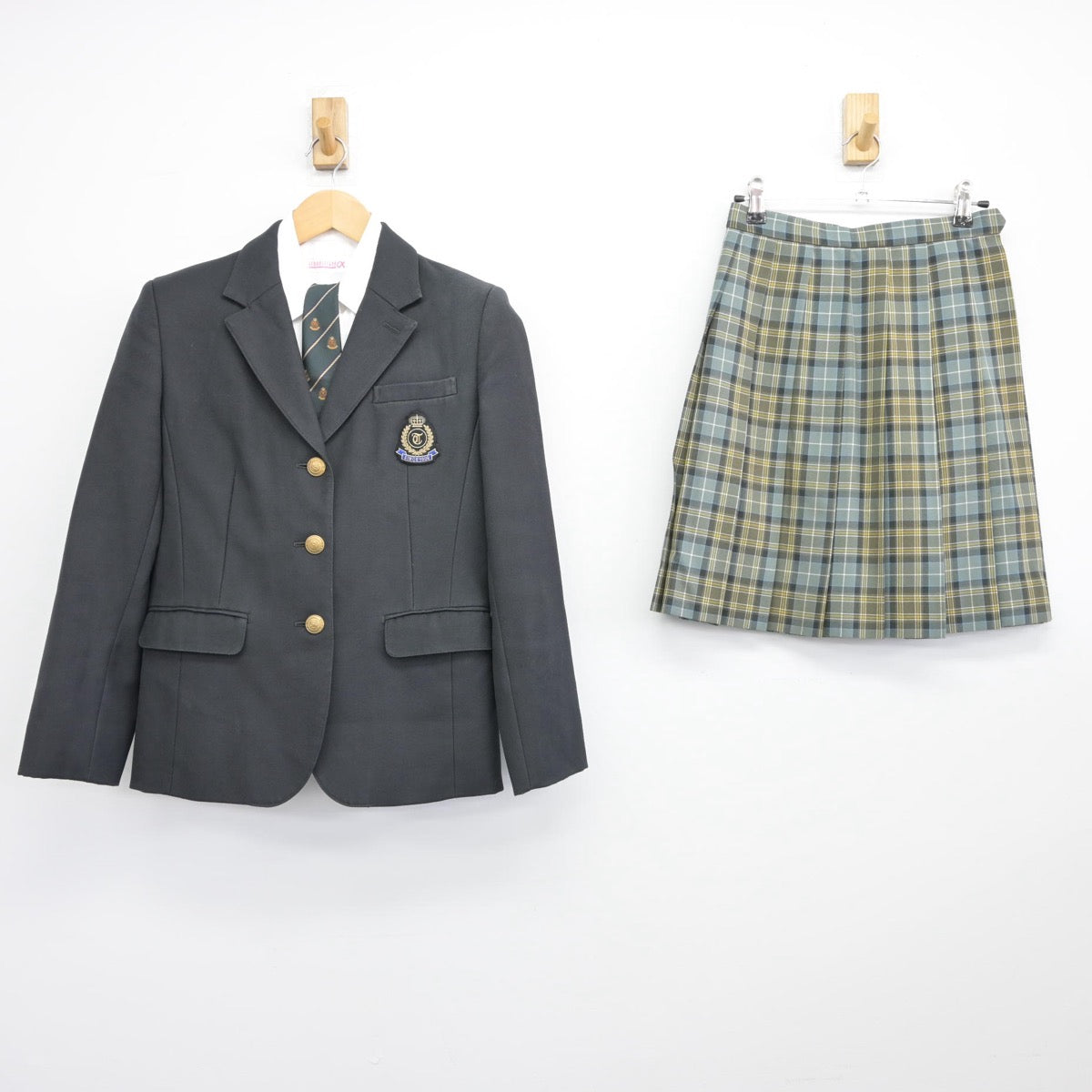 【中古】東京都 東洋高等学校 女子制服 5点（ブレザー・シャツ・スカート）sf025605