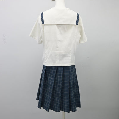 【中古】三重県 津商業高等学校 女子制服 3点（セーラー服・スカート）sf025611