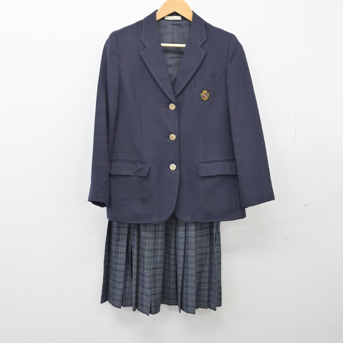 【中古】兵庫県 芦屋国際中等教育学校 女子制服 2点（ブレザー・スカート）sf025612