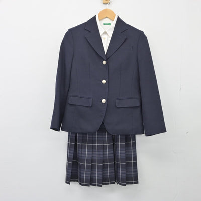 【中古】香川県 高松中央高等学校 女子制服 4点（ブレザー・シャツ・スカート）sf025615