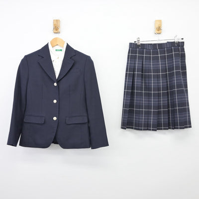 【中古】香川県 高松中央高等学校 女子制服 4点（ブレザー・シャツ・スカート）sf025615